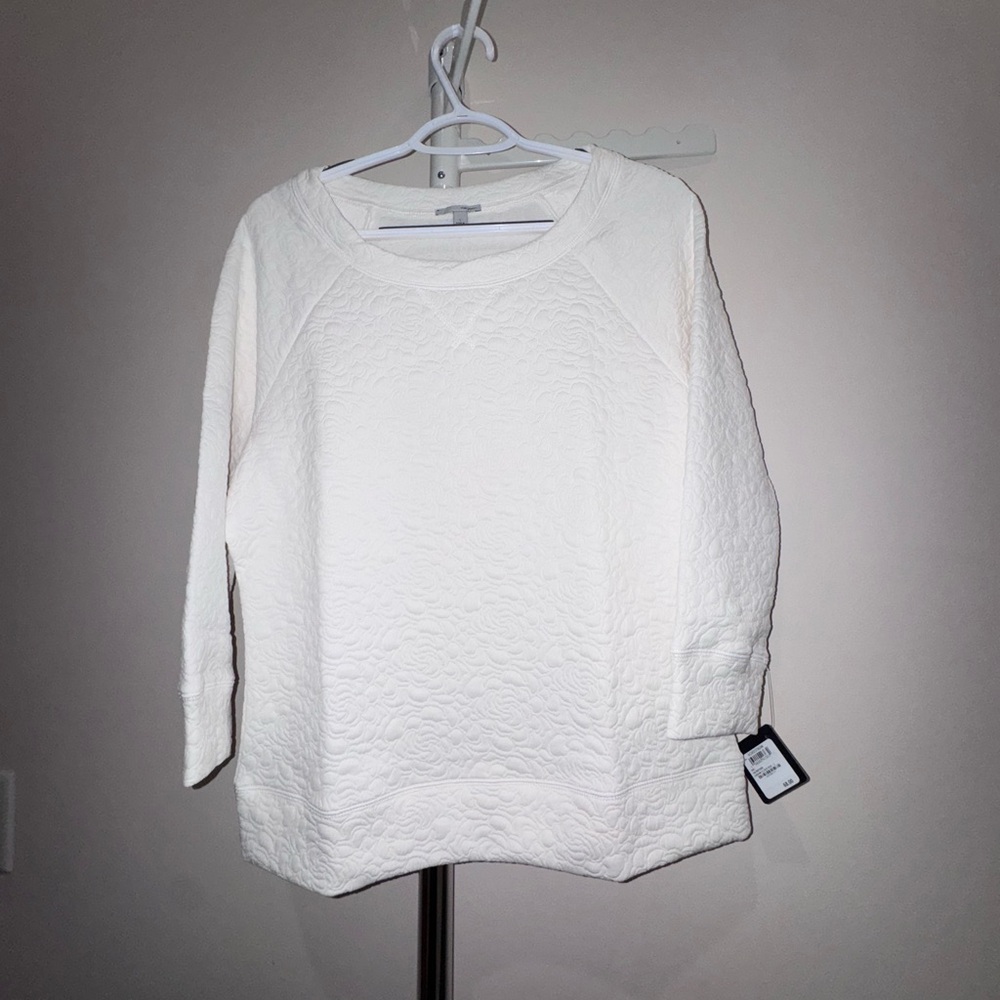 Nordstrom Women's Cream Quilted Pullover Top